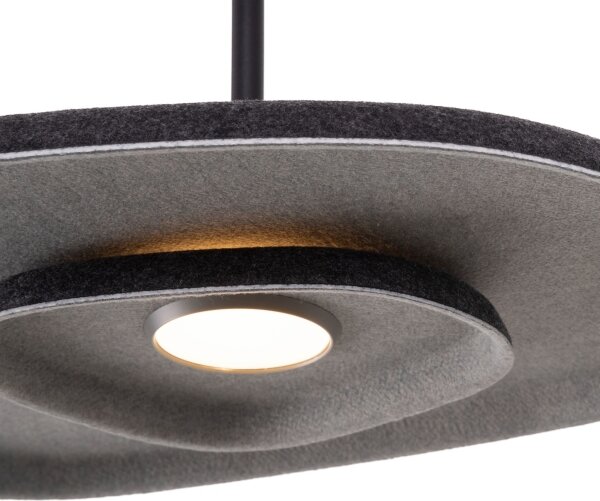 Lustră LED pe cablu MAXLIGHT P0560 DEUX LED/5W/230V negru
