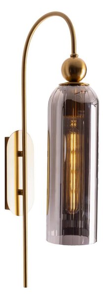 MAXLIGHT W0333 - Aplică de perete CAMPANILA 1xE27/40W/230V alamă/gri
