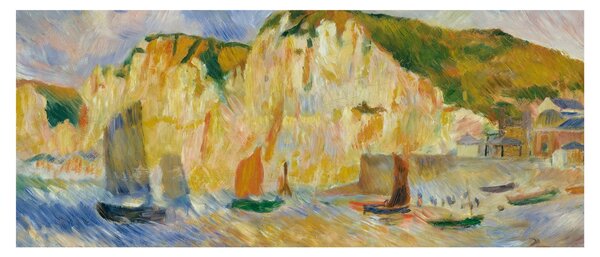 Tablou - Auguste Renoir, Sea and Cliffs, reproducere (120x50 cm)