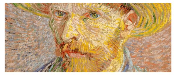 Tablou - Vincent van Gogh, Self-Portrait with a Straw Hat (The Potato Peeler), reproducere (120x50 cm)