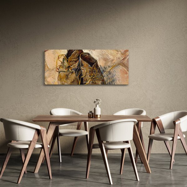 Tablou - Vincent van Gogh, Shoes, reproducere (120x50 cm)