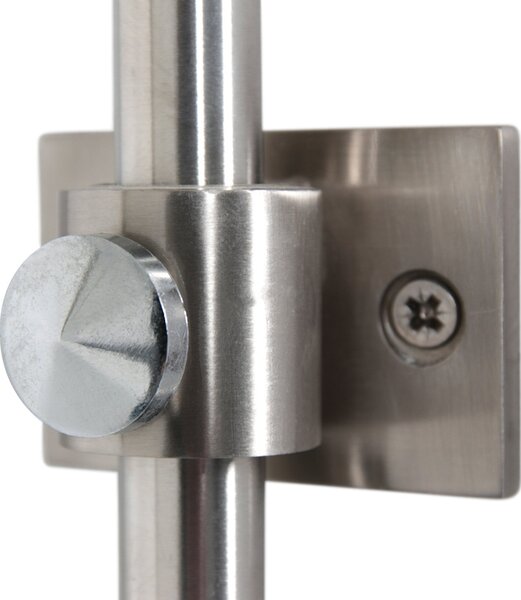 Steinhauer Aplică de perete Sparkled Light 4403ST, oțel/nylon negru, E27, Metalic, Camera de zi / sufragerie, Metal, Modern