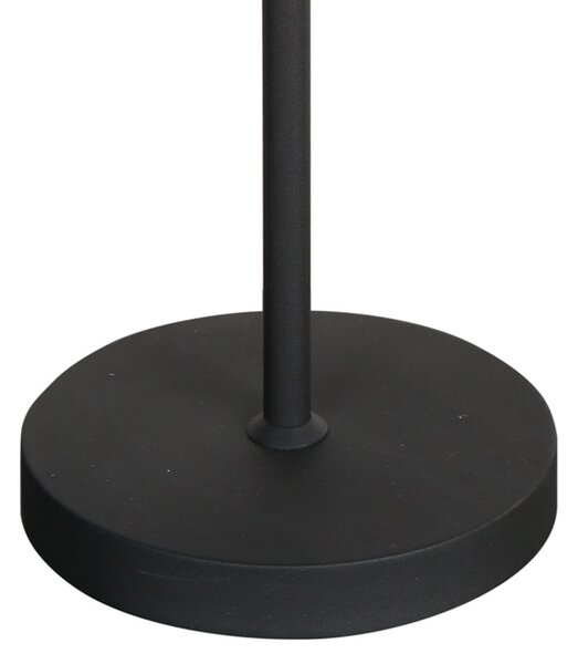 Mexlite Lampa de masă Noor, negru/velur verde, înălțime 50 cm, E27, Negru, Camera de zi / sufragerie, Metal