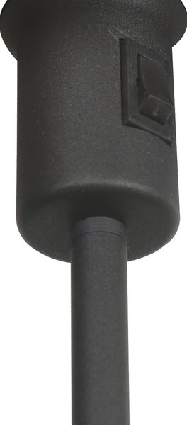 Mexlite Lampa de masă Noor, negru/in nisipiu, înălțime 50 cm, E27, Negru, Camera de zi / sufragerie, Metal