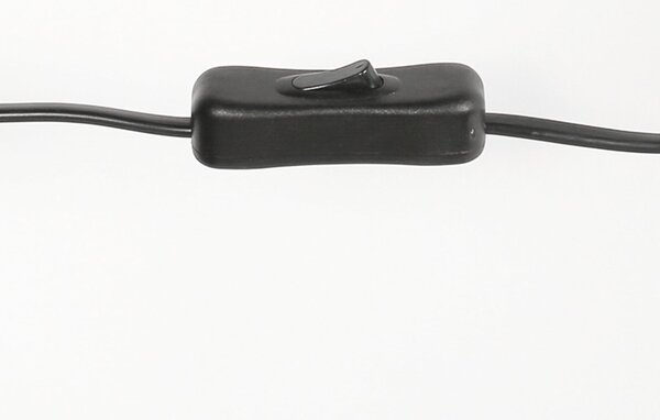 Steinhauer Lampa de masă Stang 3856ZW, împletitură negru/natur, înălțime 55 cm, Negru, Camera de zi / sufragerie, Bamboo