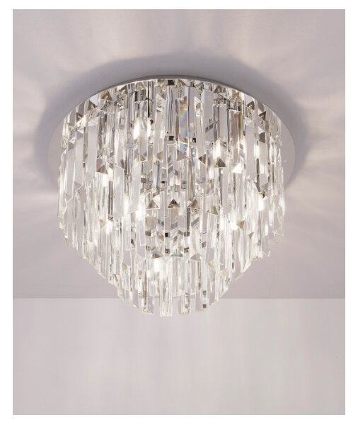 Plafonieră MAXLIGHT C0136 MONACO 9xG9/40W/230V d. 42 cm crom