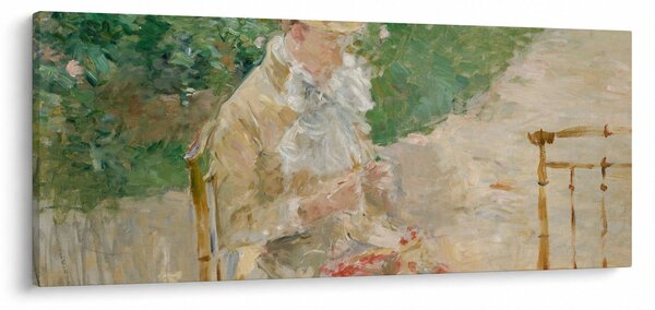 Tablou - Berthe Morisot, Young Woman Knitting, reproducere (120x50 cm)