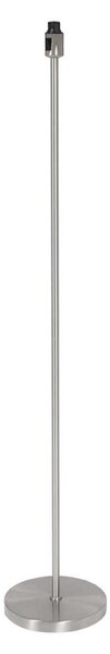Mexlite Lampadar Noor, oțel/velur argintiu, înălțime 144 cm, E27, Metalic, Camera de zi / sufragerie, Metal