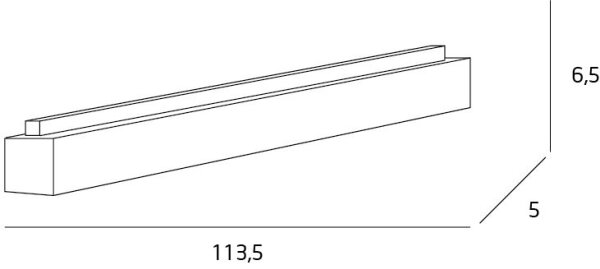 Plafonieră LED MAXLIGHT C0125 LINEAR LED/36W/230V 113,5 cm alb