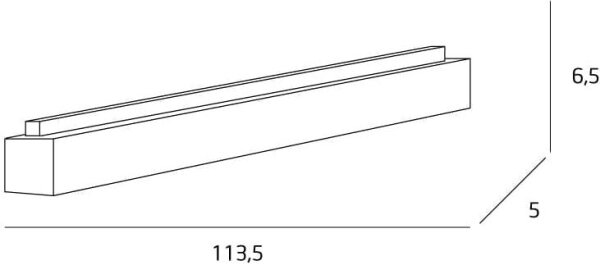 Plafonieră LED MAXLIGHT C0175 LINEAR LED/36W/230V 113,5 cm negru