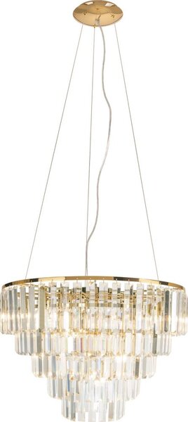 Lustră pe cablu MAXLIGHT P0424 MONACO 15xG9/40W/230V d. 60 cm auriu