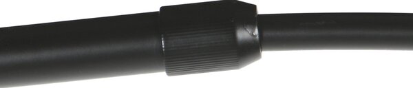 Anne Light Lampa curbată Curve, negru, abajur din împletitură de bambus, Ø 60 cm, Negru, Camera de zi / sufragerie, Metal