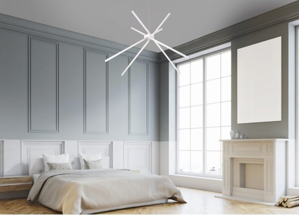 Lustră LED pe cablu MAXLIGHT P0270 SPIDER LED/33W/230V alb