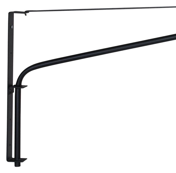 Steinhauer Aplică de perete Elegant Classy, negru/gri in, lemn, Negru, Camera de zi / sufragerie, Metal
