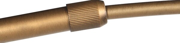 Steinhauer Lampadar curbat Sparkled Light, bronz/nylon negru, 240 cm, Bronz / Alamă Veche, Camera de zi / sufragerie, Metal, Modern