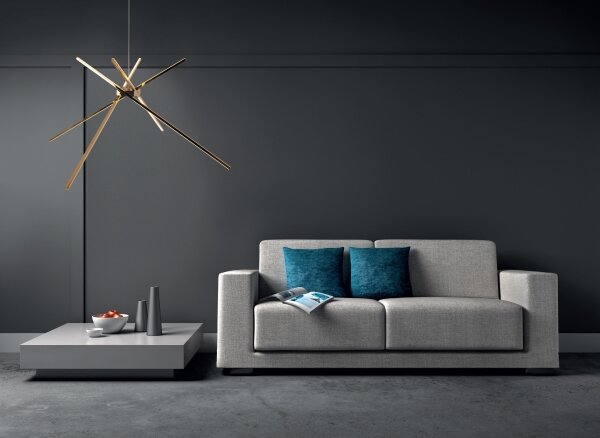 Lustră LED pe cablu MAXLIGHT P0457 SPIDER LED/33W/230V auriu