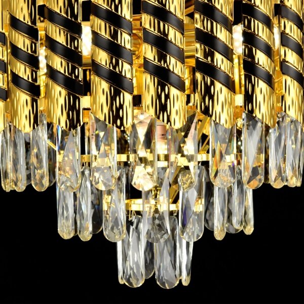Brilagi - Lustră suspendată pe lanț CRISTAL, 5 x soclu E14 (max. 40 W pe bec), 230 V, diametru 38 cm