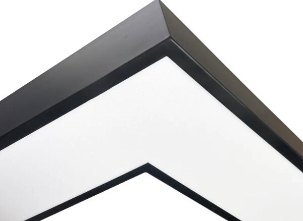Plafonieră LED/100W/230V 3000/4000/6500K 80x80 cm negru