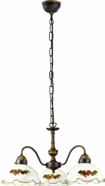 Kolarz 731.83.113 - Candelabru suspendat NONNA 3xE27/75W/230V vișiniu/căpșuni