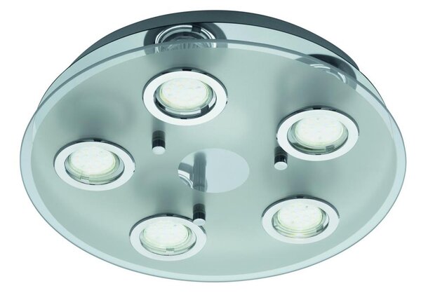 Plafonieră LED Eglo 54563 - 5xGU10/3W/230V crom lucios