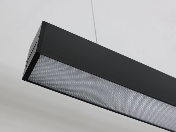 Lampă suspendată LED pe cablu, 55 W, 230 V, 3000/4000/6500 K, 120 cm, neagră