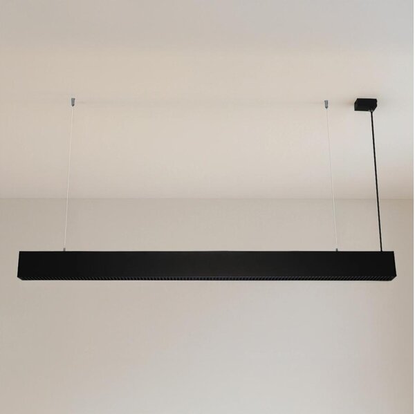 Lustră LED suspendată pe cablu, 55 W, 230 V, 3000/4000/6500 K, 120 cm, negru