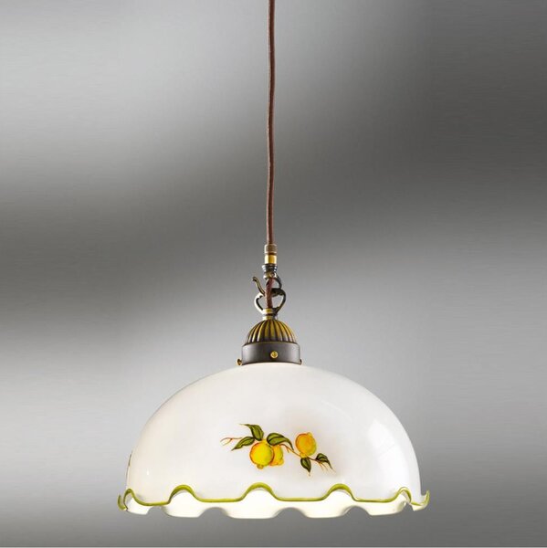 Kolarz 731.30.116 - Pendul cu cablu NONNA 1xE27/75W/230V, diametru 20 cm, cu model lămâi