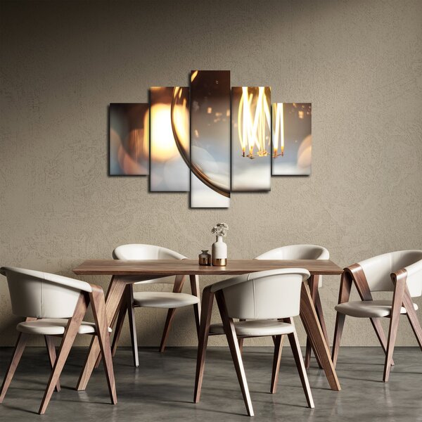 Tablou cu becul aprins (150x105 cm)