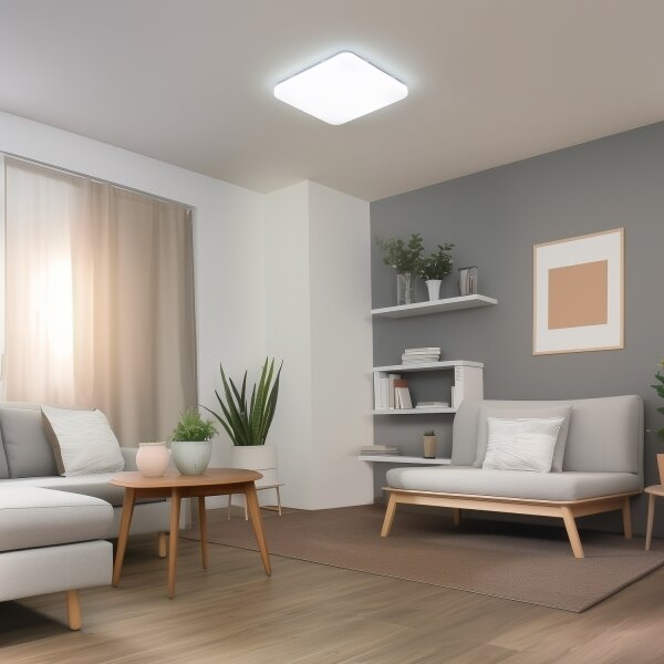 Brilagi - Plafonieră Smart LED dimabilă, 36W/230V, 53x53 cm, Wi-Fi Tuya + telecomandă