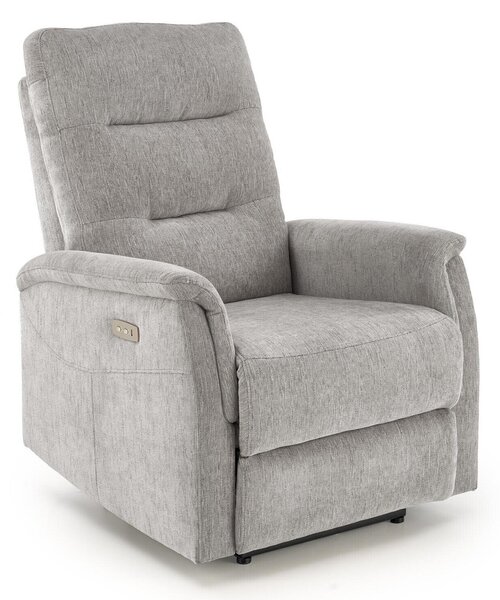 Fotoliu recliner Houston 1782Gri deschis, 11x8x9cm, Tapiterie, PicioarePicioare: Plastic