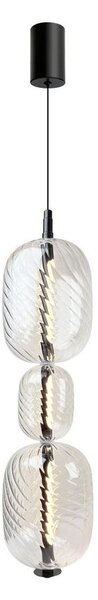 Candelabru LED suspendat cu cablu PLAYA LED/12W/230V, negru