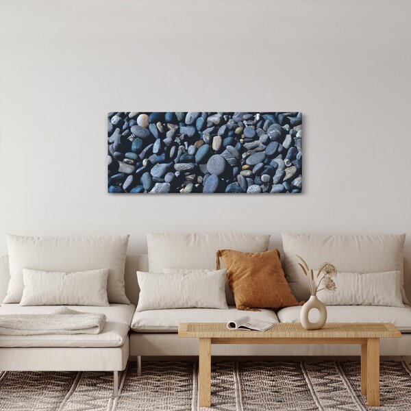 Tabloul cu pietre pe plajă (120x50 cm)
