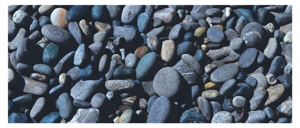 Tabloul cu pietre pe plajă (120x50 cm)