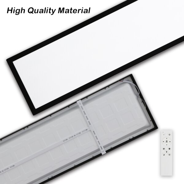 Brilagi-LED FRAME SMART Lampă de baie dimabilă LED/50W/230V IP44 negru + telecomandă