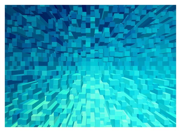 Tabloul - cuburi abstracte (70x50 cm)