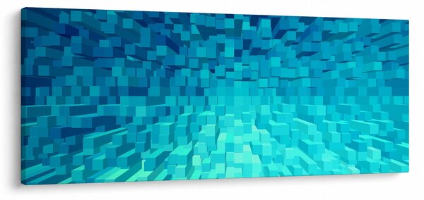 Tabloul - cuburi abstracte (120x50 cm)