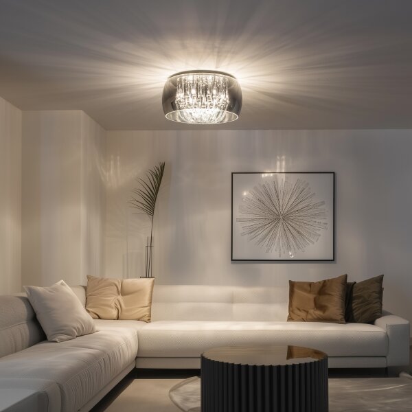 Brilagi - Plafonieră LED cu cristale JEWEL 6xG9/42W/230V