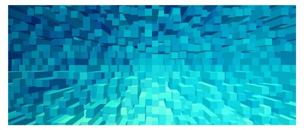 Tabloul - cuburi abstracte (120x50 cm)