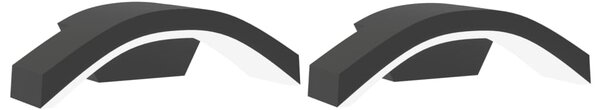 Lămpi exterioare de perete cu LED 2 buc. negru, aluminiu turnat