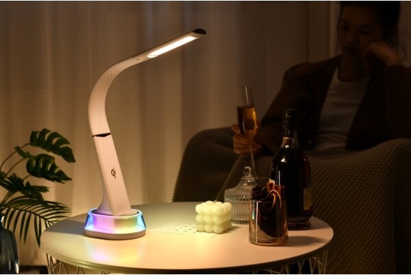 Immax 08974L - Lampă de birou LED RGB dimabilă CORELLA LED/7W/12/230V albă