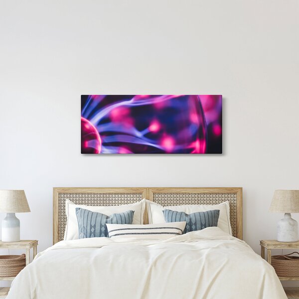 Tablou abstract mov (120x50 cm)