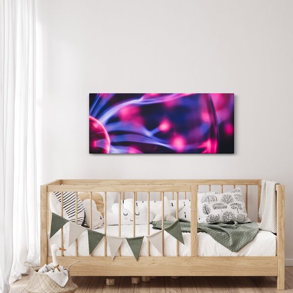 Tablou abstract mov (120x50 cm)
