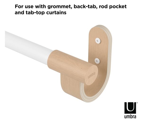Galerie de perdea extensibilă 107-305 cm din oțel Bellwood – Umbra