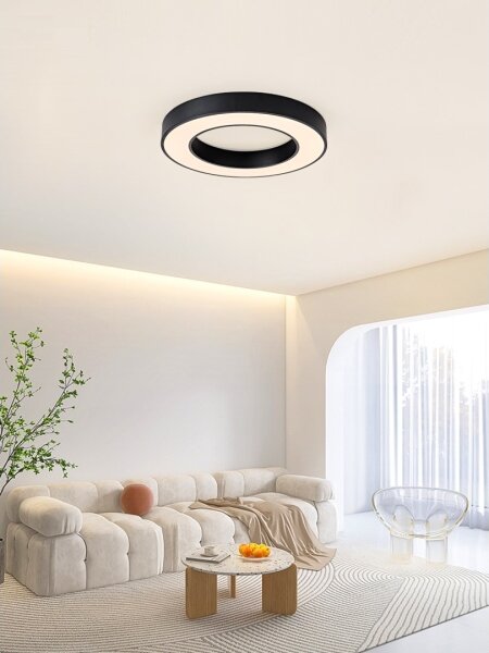 Plafonieră LED dimabilă PASTEL LED/53W/230V 60 cm negru Tuya Immax NEO 07209L + telecomandă