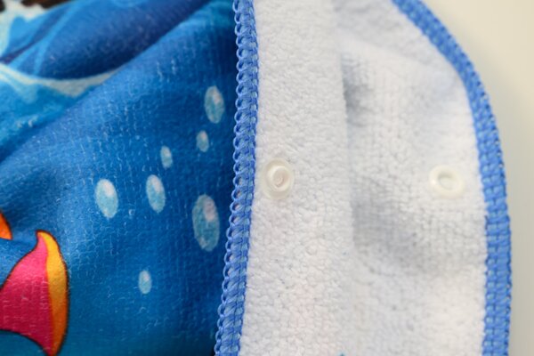 Poncho copii SEA FISH albastru 60 x 90 cm Dimensiune: 60 x 90 cm