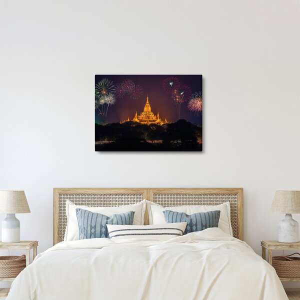Tablou cu artificii în Asia (70x50 cm)