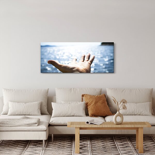 Tabloul cu palma deschisă (120x50 cm)