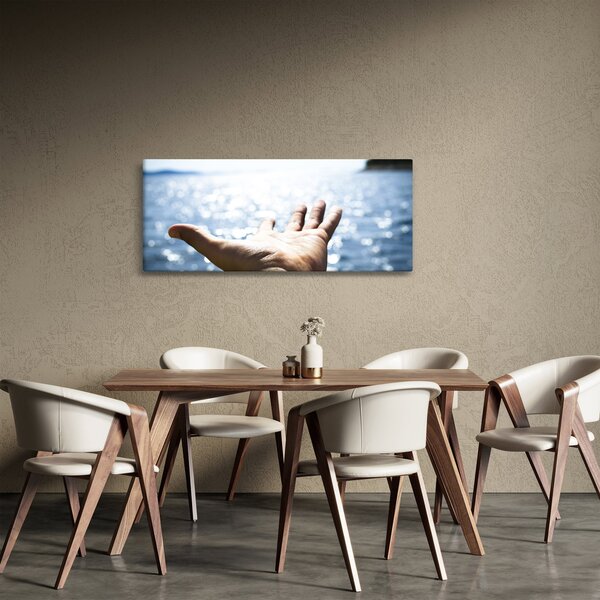Tabloul cu palma deschisă (120x50 cm)