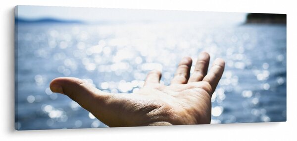Tabloul cu palma deschisă (120x50 cm)