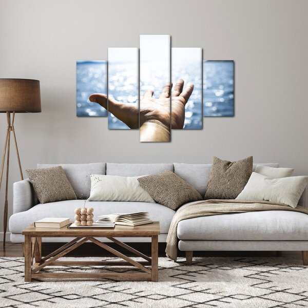 Tabloul cu palma deschisă (150x105 cm)